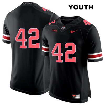 Youth NCAA Ohio State Buckeyes Lloyd McFarquhar #42 College Stitched No Name Authentic Nike Red Number Black Football Jersey UK20N86TA